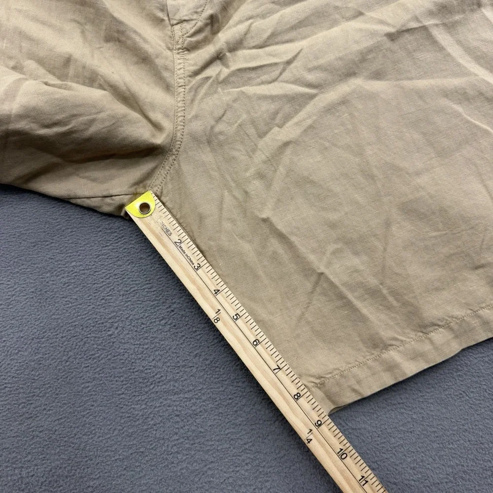 Polo Ralph Lauren Linen Blend Shorts Mens 56B RL Naval Tailors Khaki Brown 9